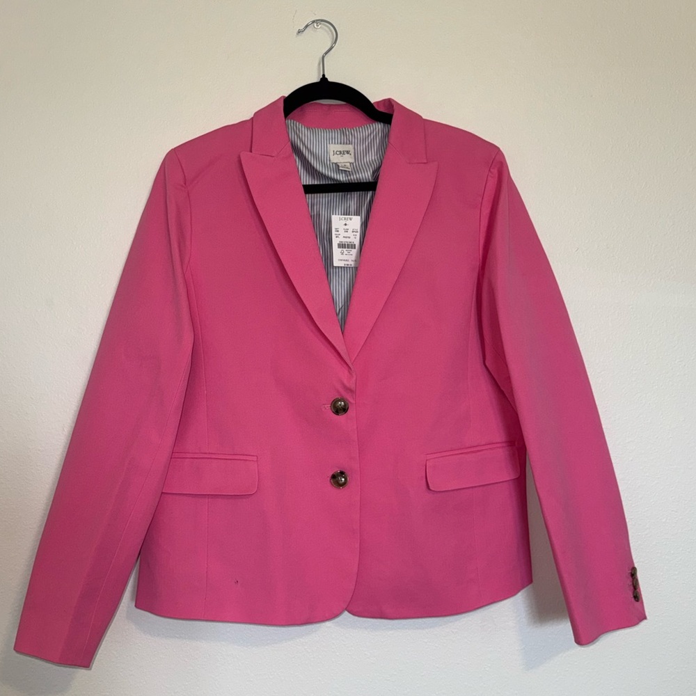 J. Crew Hot Pink Blazer | Size 12 | NWT
